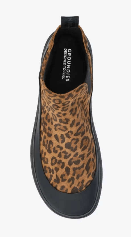 BOTÍN BAREFOOT MUJER SIENNA PIEL ANIMAL PRINT - GROUNDIES - GARÓS