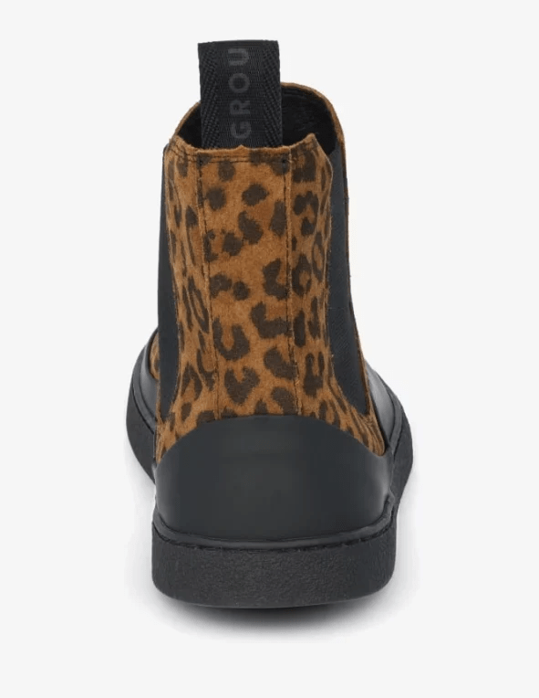 BOTÍN BAREFOOT MUJER SIENNA PIEL ANIMAL PRINT - GROUNDIES - GARÓS
