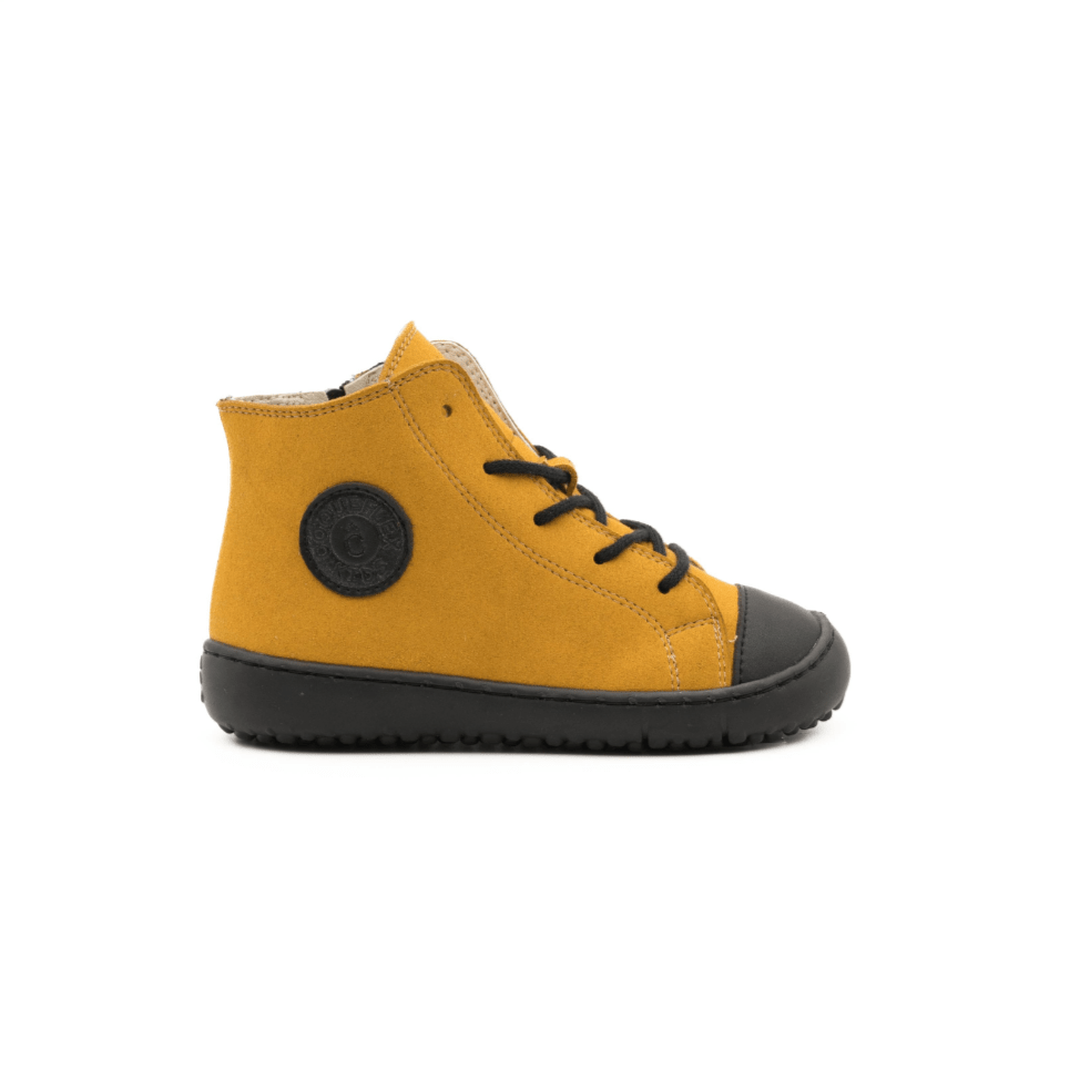 BOTÍN BAREFOOT NEGRO Y MOSTAZA COQUEFLEX 15509 - GARÓS