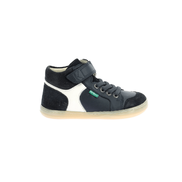 BOTIN DEPORTIVO BAREFOOT PIEL ELÁSTICO KICKBARYL MARINO - KICKERS - GARÓS