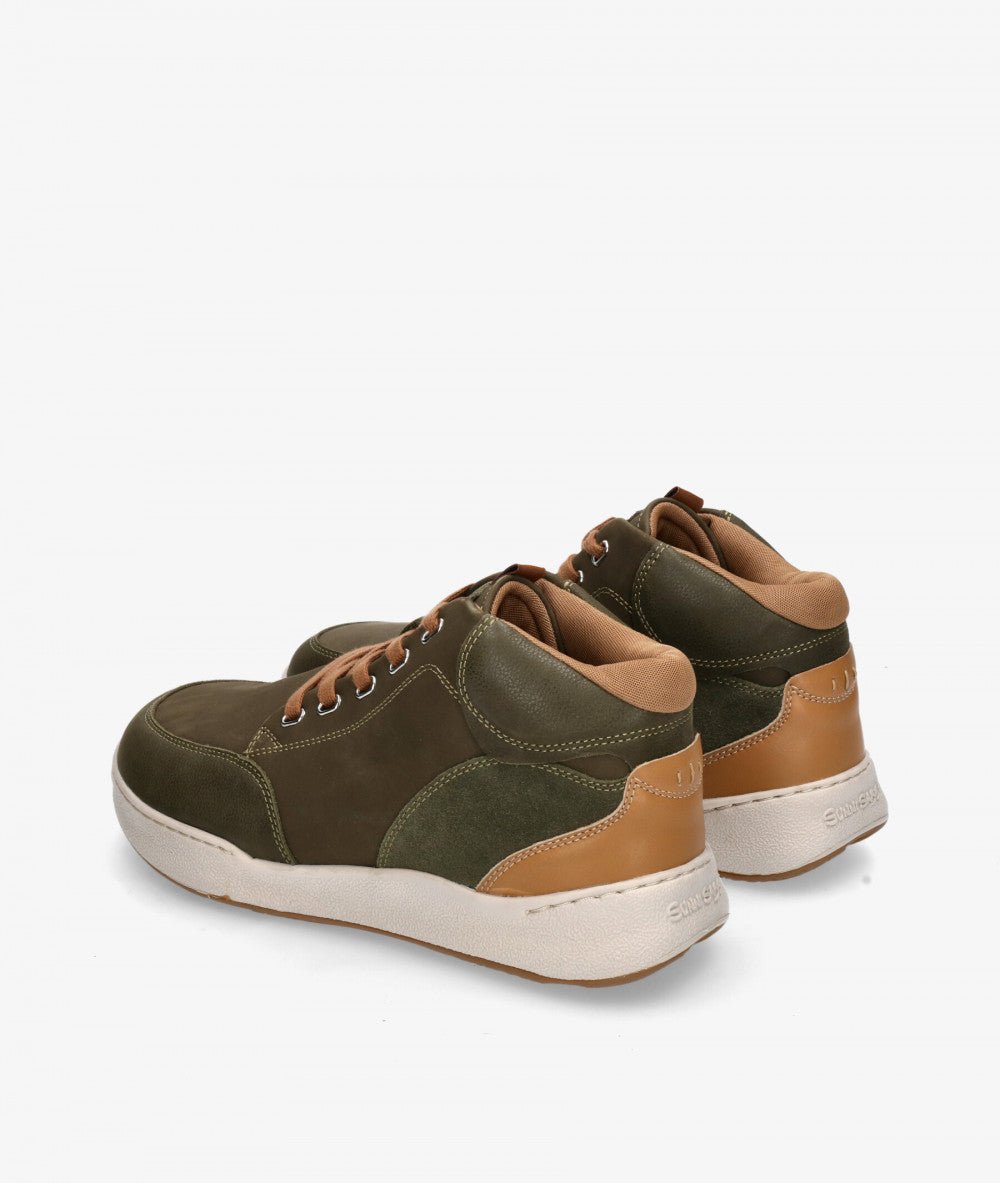 BOTÍN PARA TRANSICIÓN HOMBRE SENZO PIEL KAKI - SUNNI SABBI - GARÓS