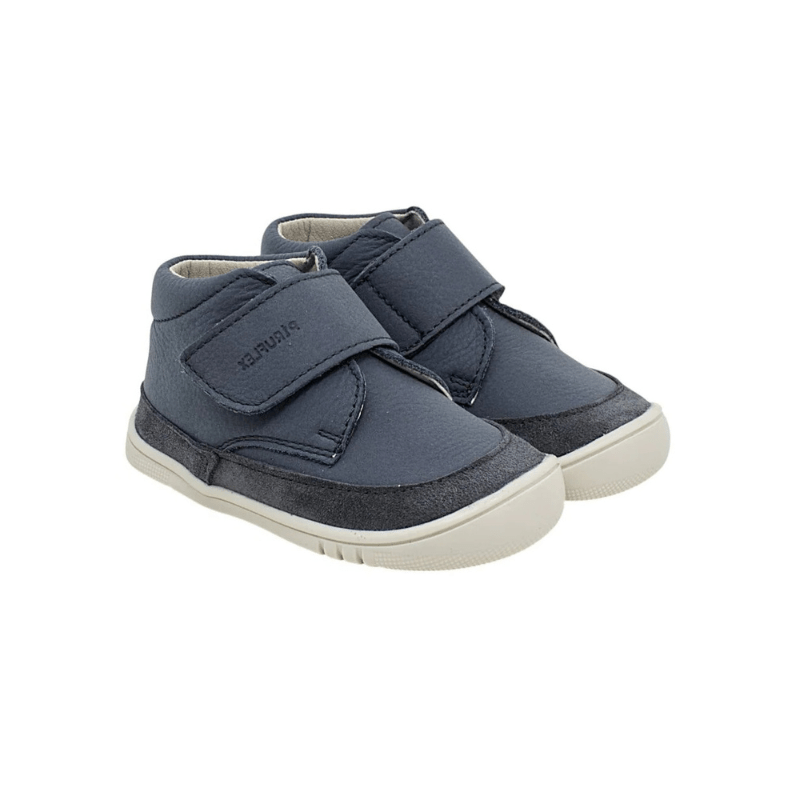 BOTÍN RESPETUOSO BEBE PF189 PIEL AZUL - PIRUFLEX - GARÓS