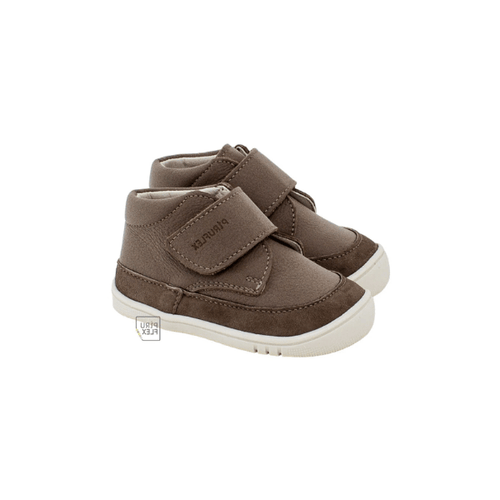 BOTÍN RESPETUOSO BEBE PF189 PIEL MARRÓN - PIRUFLEX - GARÓS