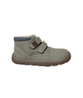 BOTÍN RESPETUOSO INFANTIL CON DOS VELCROS NOBUCK LAVABLE VERDE SALVIA - ANDANINES - GARÓS