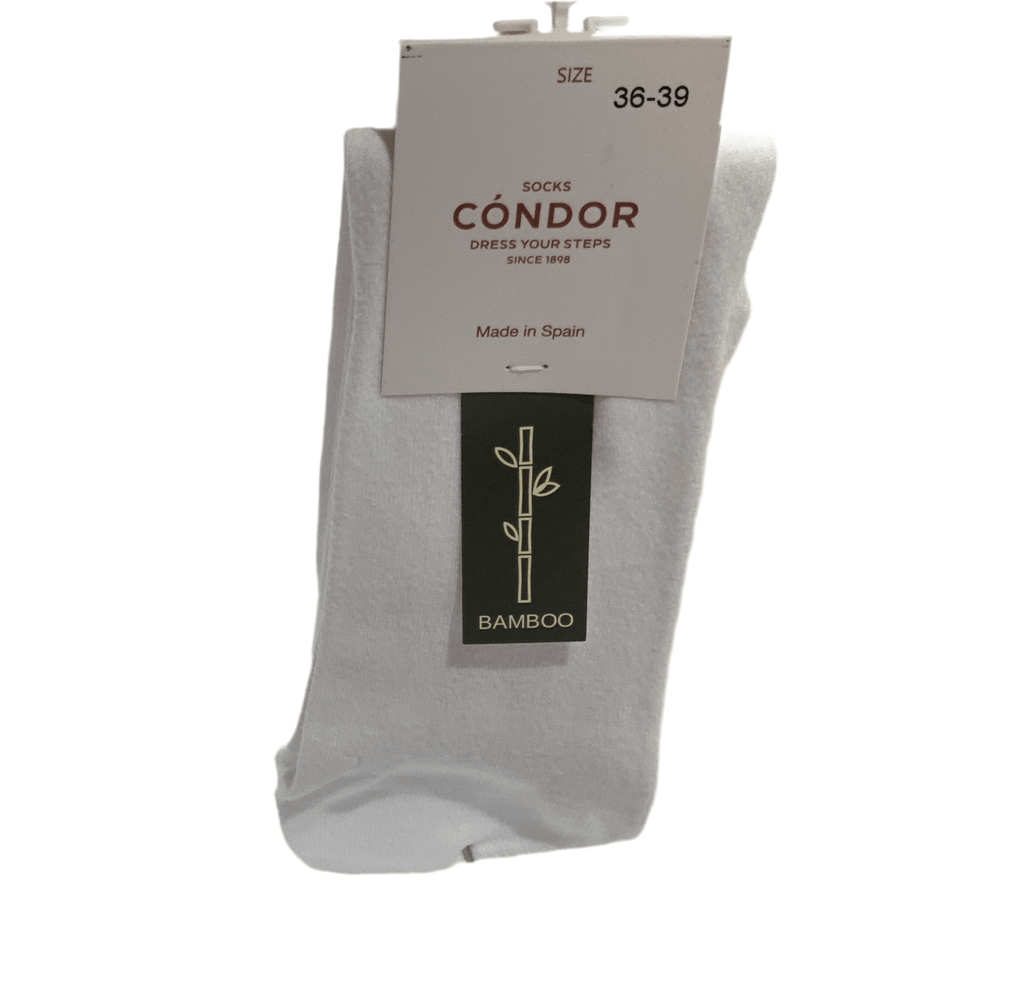 CALCETÍN BAREFOOT BAMBÚ MUJER CÓNDOR BLANCO - GARÓS