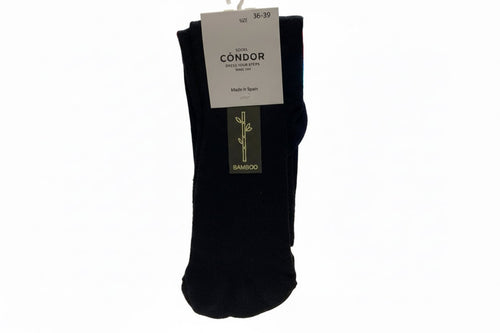 CALCETÍN BAREFOOT BAMBÚ MUJER NEGRO - CÓNDOR - GARÓS