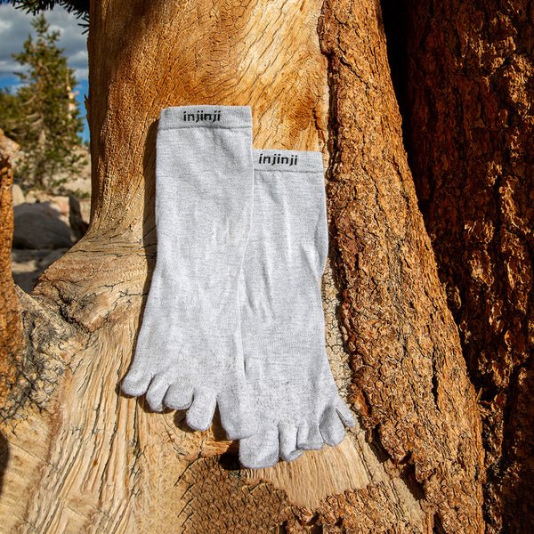 CALCETIN BAREFOOT DEDOS LINER CREW GRIS - INJINJI - GARÓS