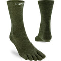 CALCETIN BAREFOOT DEDOS LINER WOOL VERDE - INJINJI - GARÓS
