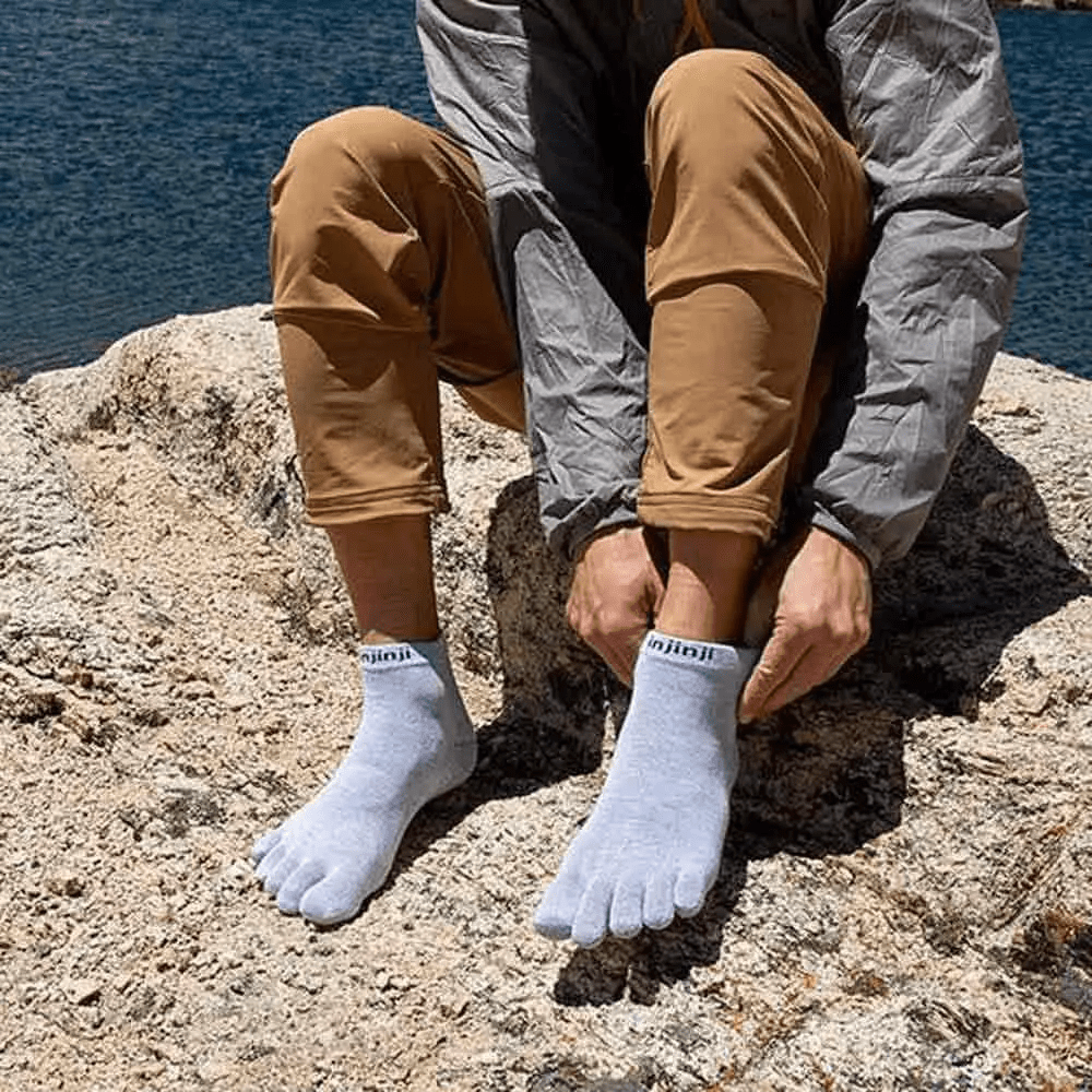 CALCETIN BAREFOOT TOBILLERO DEDOS LINER GRIS - INJINJI - GARÓS