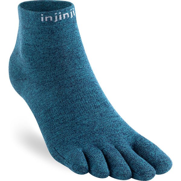 CALCETIN BAREFOOT TOBILLERO DEDOS LINER MINI-CREW AZUL OCEANO - INJINJI - GARÓS