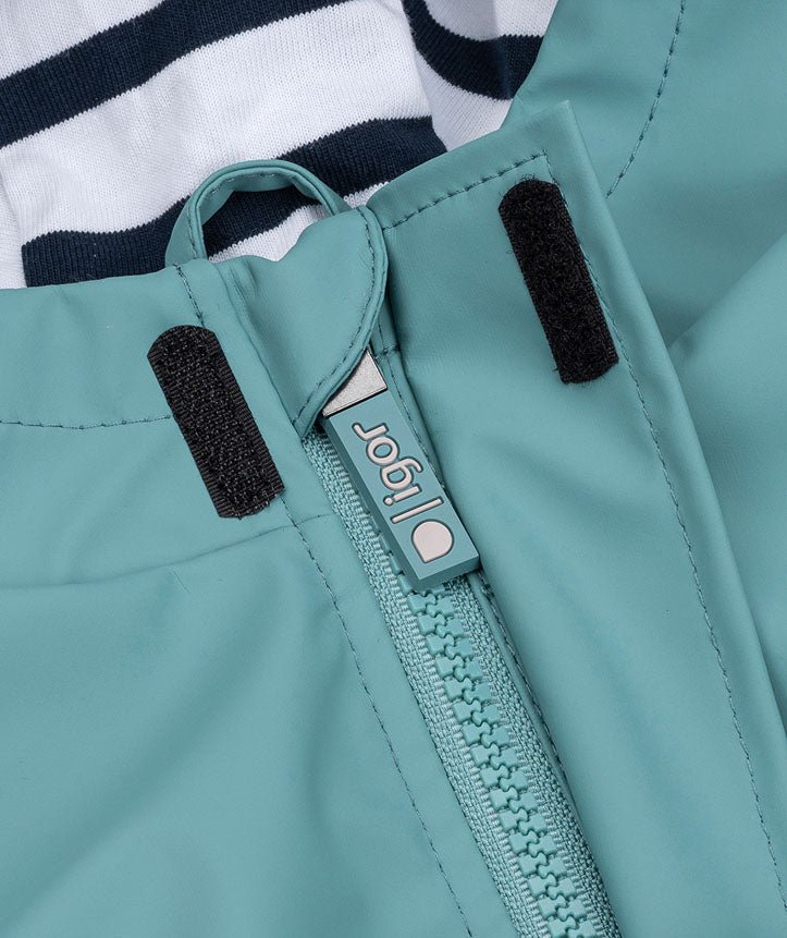 CHAQUETA IMPERMEABLE EURI TURQUESA - IGOR - GARÓS