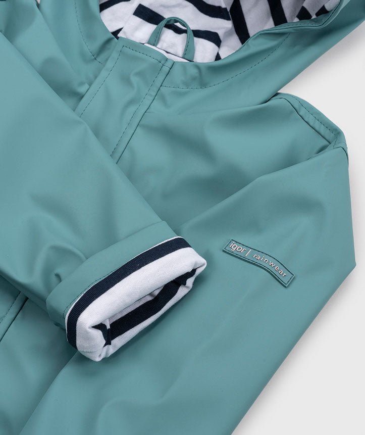 CHAQUETA IMPERMEABLE EURI TURQUESA - IGOR - GARÓS