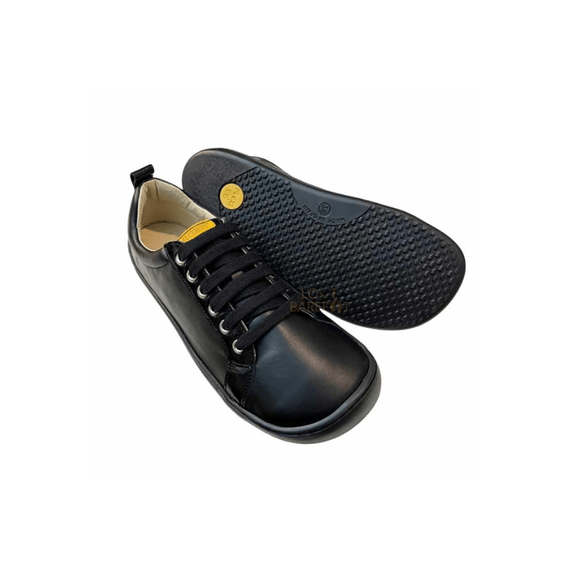 DEPORTIVA BAREFOOT ADULTO CON CORDONES S - 8410 - R PIEL NEGRA - FLEXI NENS - GARÓS