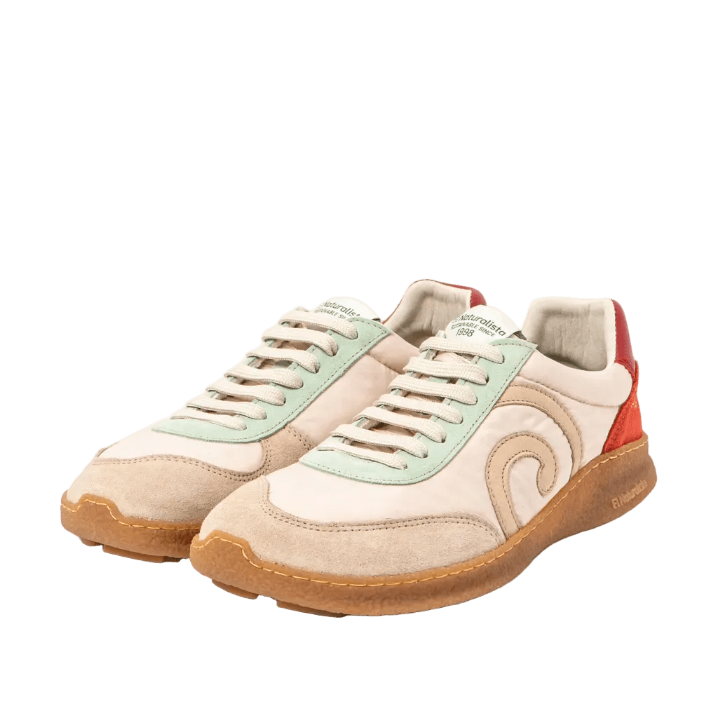 DEPORTIVA BAREFOOT ADULTO N5435A OROEL PIEL Y TEJIDO CREMA - EL NATURALISTA - GARÓS