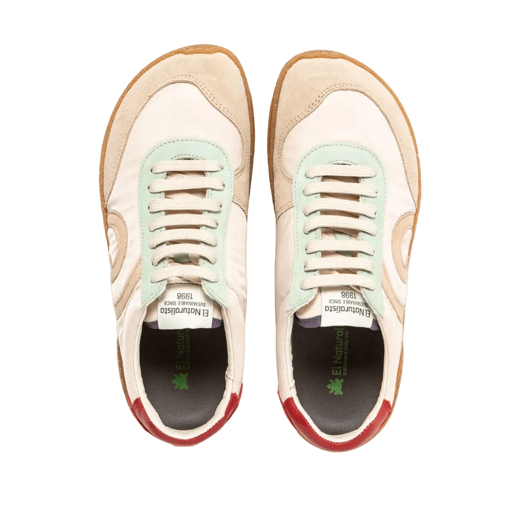 DEPORTIVA BAREFOOT ADULTO N5435A OROEL PIEL Y TEJIDO CREMA - EL NATURALISTA - GARÓS