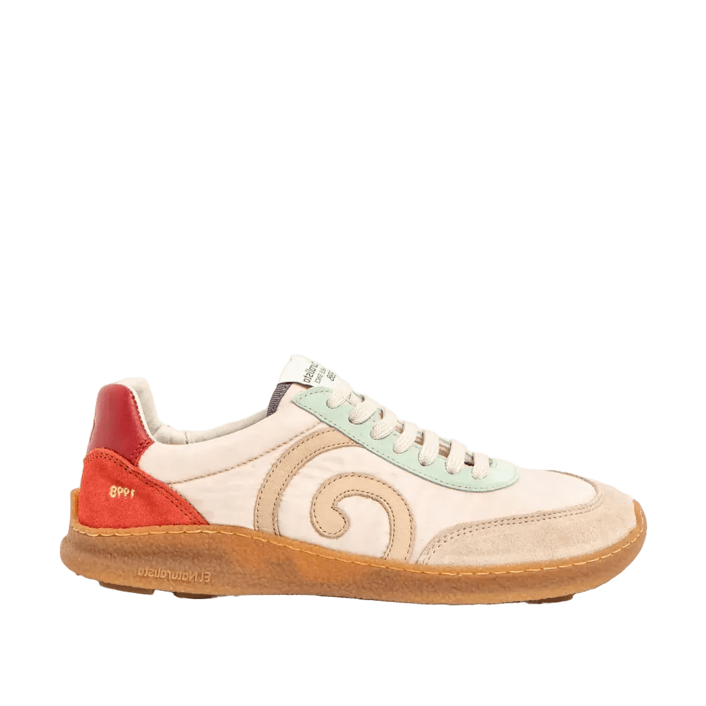 DEPORTIVA BAREFOOT ADULTO N5435A OROEL PIEL Y TEJIDO CREMA - EL NATURALISTA - GARÓS