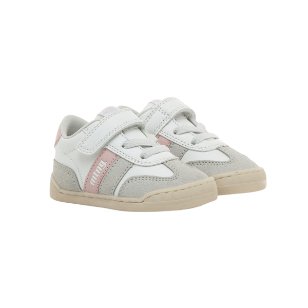 DEPORTIVA BAREFOOT BEBÉ 49060 MODERN BLANCO Y ROSA - MUSTANG FREE - GARÓS