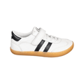 DEPORTIVA BAREFOOT JUNIOR "SAMBA" CON VELCRO Y ELÁSTICO PIEL 1125530 BLANCO Y NEGRO - CHETTO - GARÓS