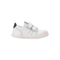 DEPORTIVA BAREFOOT MEDIUM TENNIS PIEL BLANCA Y VERDE MUSGO - IGOR - GARÓS