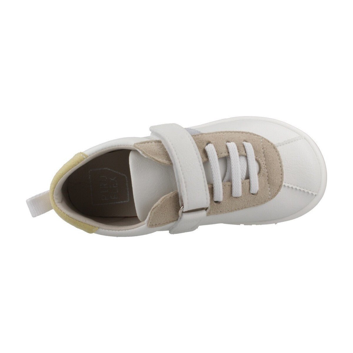 DEPORTIVA BAREFOOT MICRO Y SERRAJE PIRUFLEX PF411 - 2 BLANCA Y GRIS - GARÓS