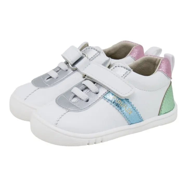 DEPORTIVA BAREFOOT MICRO Y SERRAJE PIRUFLEX PF411 - 3 BLANCA Y ROSA - GARÓS