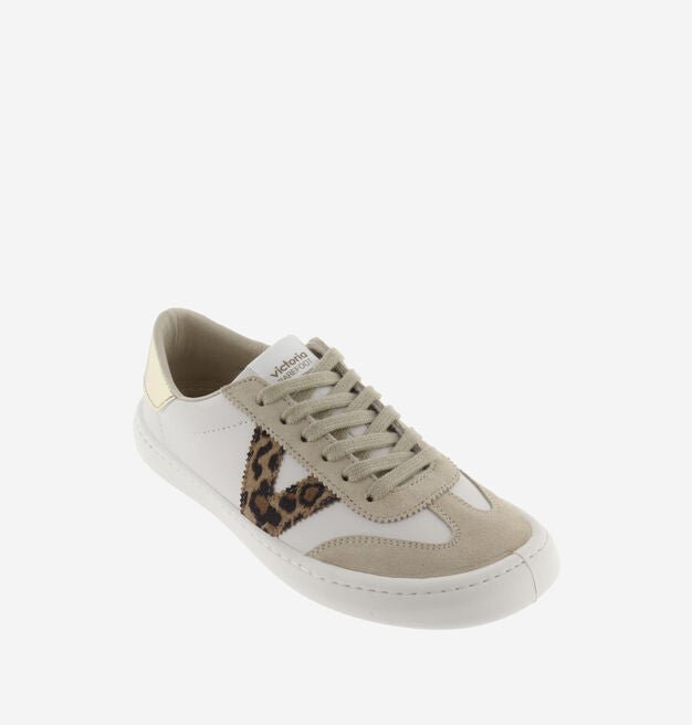 DEPORTIVA BAREFOOT MUJER OLMO EFECTO PIEL/SERRAJE & ANIMAL PRINT - VICTORIA - GARÓS