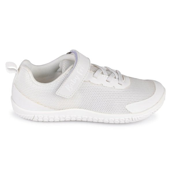 DEPORTIVA COLEGIAL BAREFOOT JUNIOR CON CORDÓN ELÁSTICO Y VELCRO 50000 MESH BLANCO - CHETTO - GARÓS