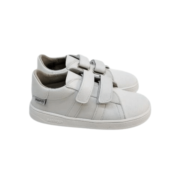 DEPORTIVA COLEGIAL BAREFOOT VELCRO PF208 - 1 MICRO BLANCO - PIRUFLEX - GARÓS