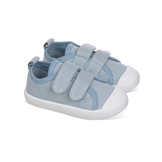 Deportiva de lona barefoot infantil azul cielo - CHETTO - GARÓS