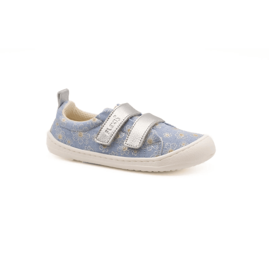 DEPORTIVA RESPETUOSA DE LONA (9110 - R) FLEXI NENS AZUL MARGARITAS - GARÓS