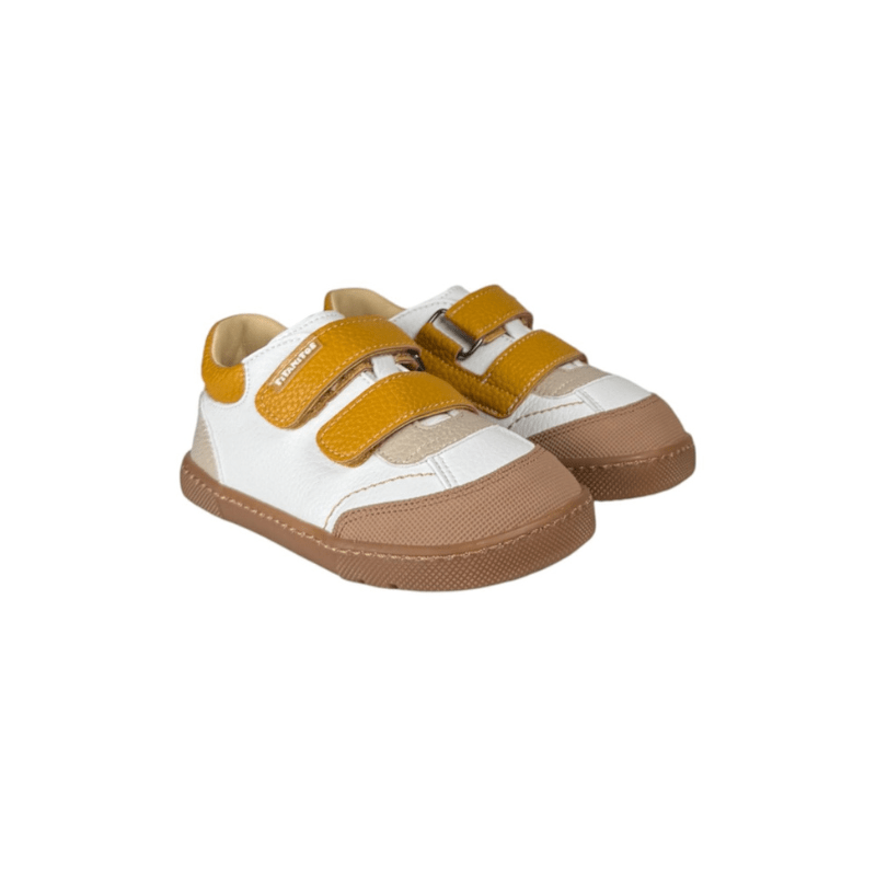 DEPORTIVA RESPETUOSA INFANTIL CRB540 OSCAR PIEL COMBI MOSTAZA - TITANITOS - GARÓS
