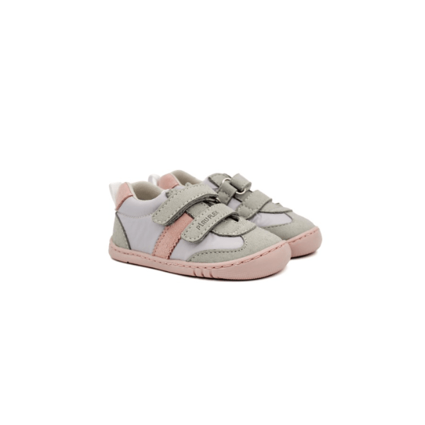 DEPORTIVA RESPETUOSA INFANTIL PF174 PIEL Y NYLON PIRUFLEX GRIS - GARÓS