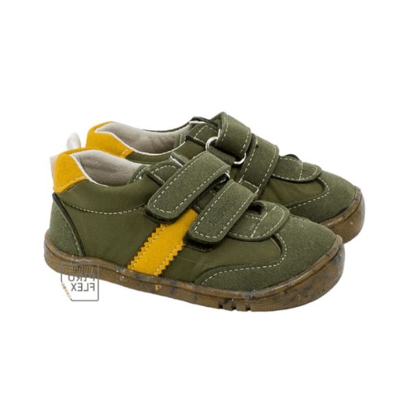 DEPORTIVA RESPETUOSA INFANTIL PF174 PIEL Y NYLON PIRUFLEX KAKI - GARÓS
