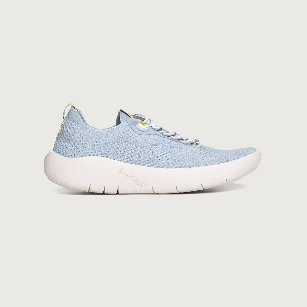 DEPORTIVA TRANSICIÓN A BAREFOOT MUJER FLY TEJIDO AZUL - SUNNI SABBI - GARÓS