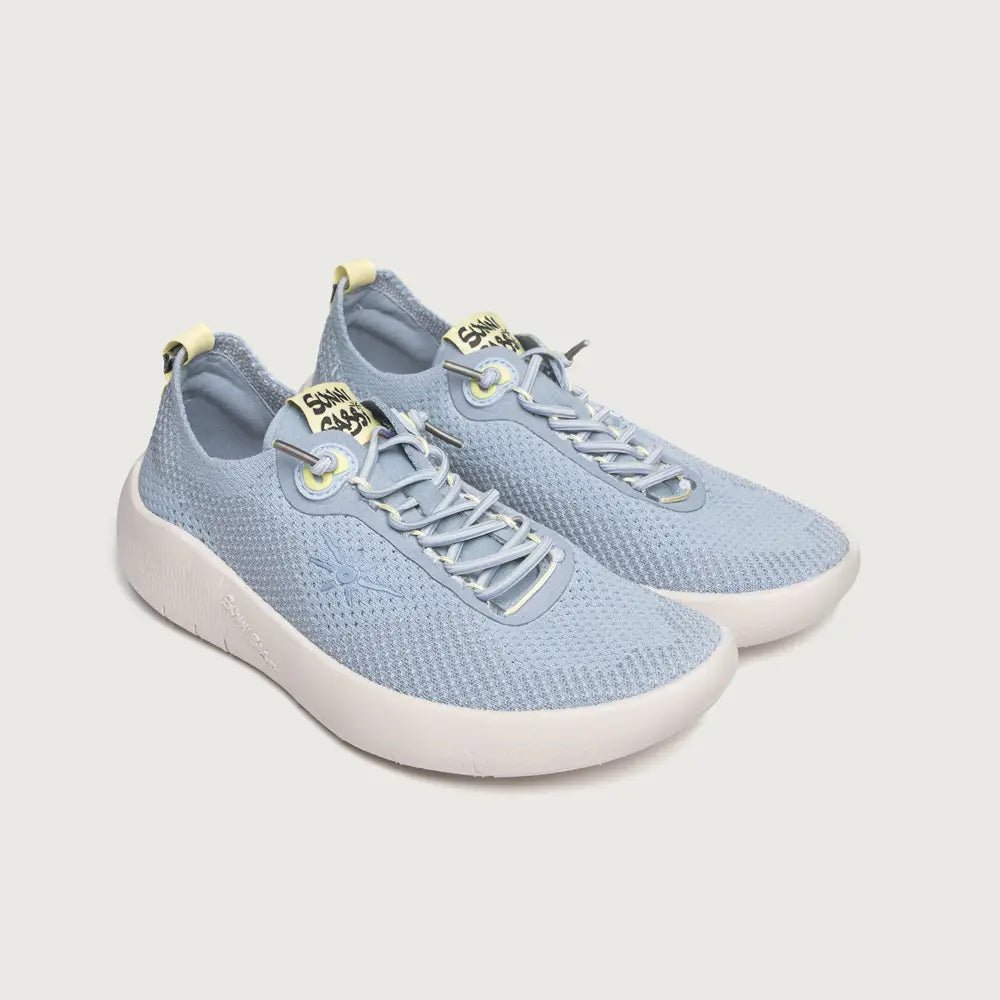 DEPORTIVA TRANSICIÓN A BAREFOOT MUJER FLY TEJIDO AZUL - SUNNI SABBI - GARÓS