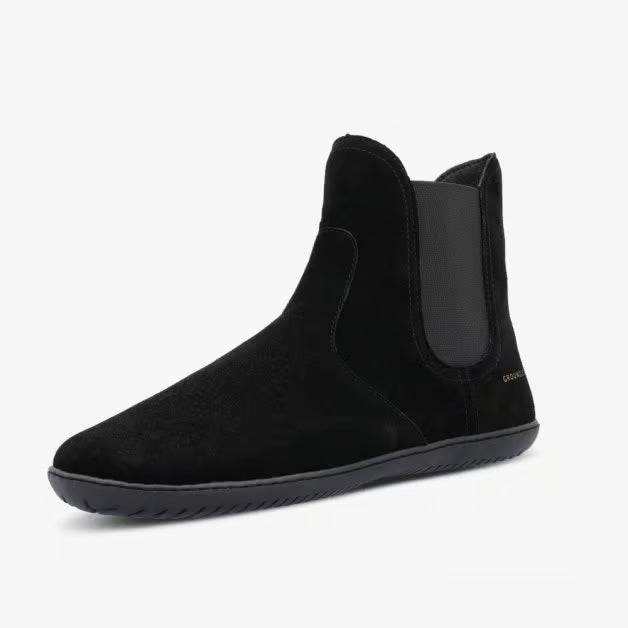 BOTÍN BAREFOOT PLUS MUJER CAMDEN MID ANTE NEGRO - GROUNDIES