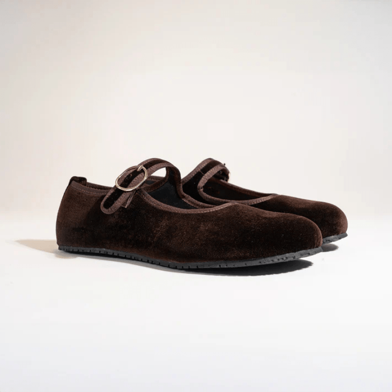 MERCEDITA BAREFOOT ADULTO ORACLE TERCIOPELO MARRÓN - QUONDAM - GARÓS