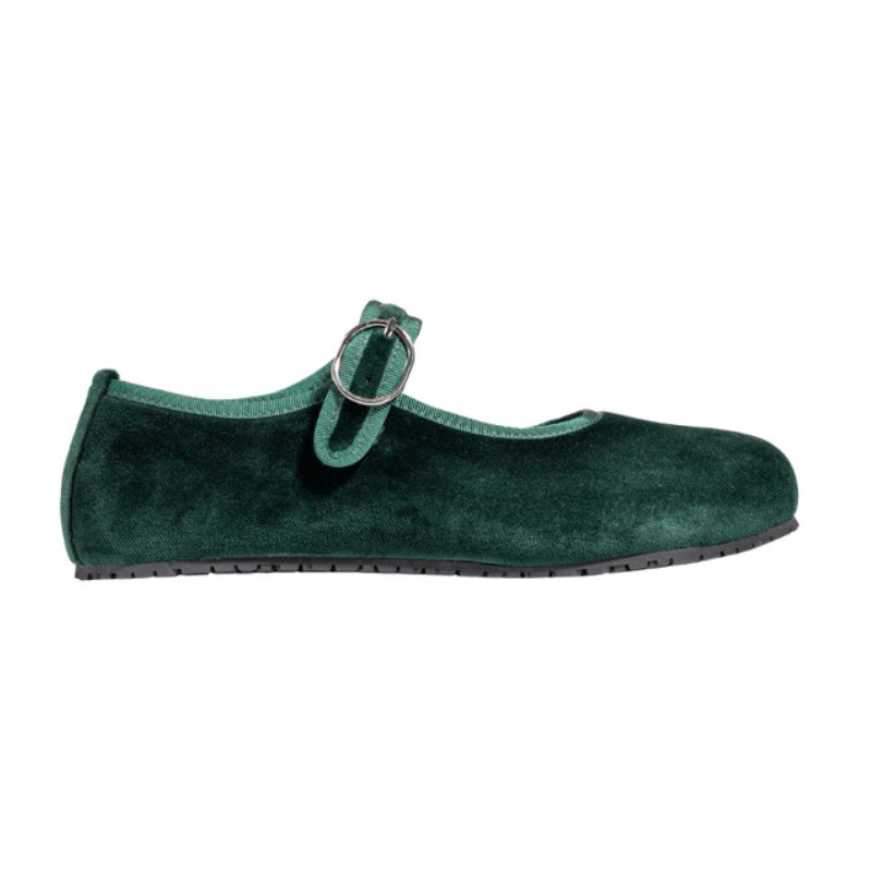 MERCEDITA BAREFOOT ADULTO ORACLE TERCIOPELO VERDE - QUONDAM - GARÓS