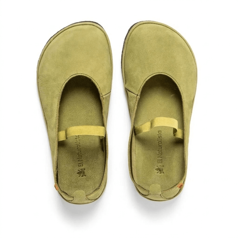 MERCEDITAS BAREFOOT ADULTO N5670 NOBUCK BARE PIEL VERDE - EL NATURALISTA - GARÓS