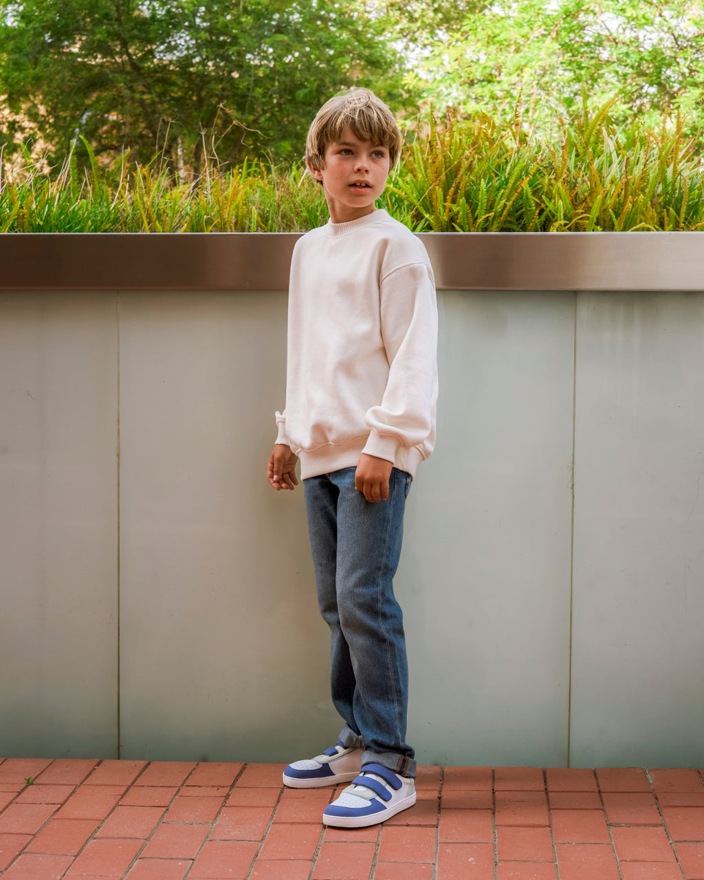 DEPORTIVA BAREFOOT DOBLE VELCRO PETRA JUNIOR AZUL DENIM - MURIS