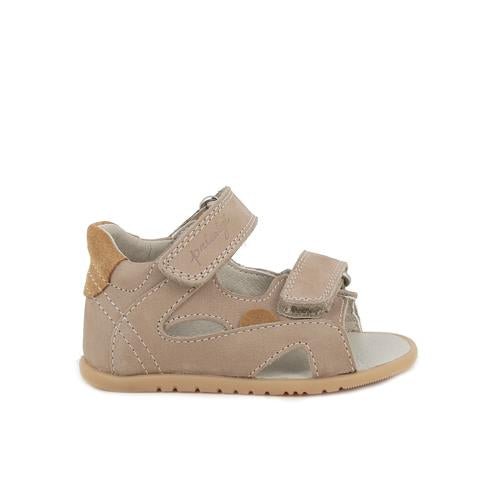 SANDALIA ABIERTA BAREFOOT INFANTIL BABY SOFT 1414100 PIEL MARRÓN - PRIMIGI - GARÓS