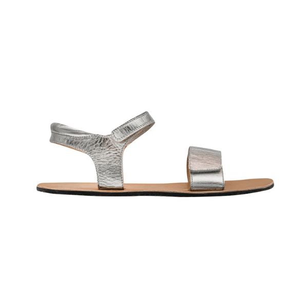 SANDALIA BAREFOOT 4.FUN DOBLE VELCRO PLATA - 4.bare - GARÓS