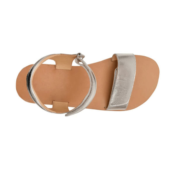 SANDALIA BAREFOOT 4.FUN DOBLE VELCRO PLATA - 4.bare - GARÓS
