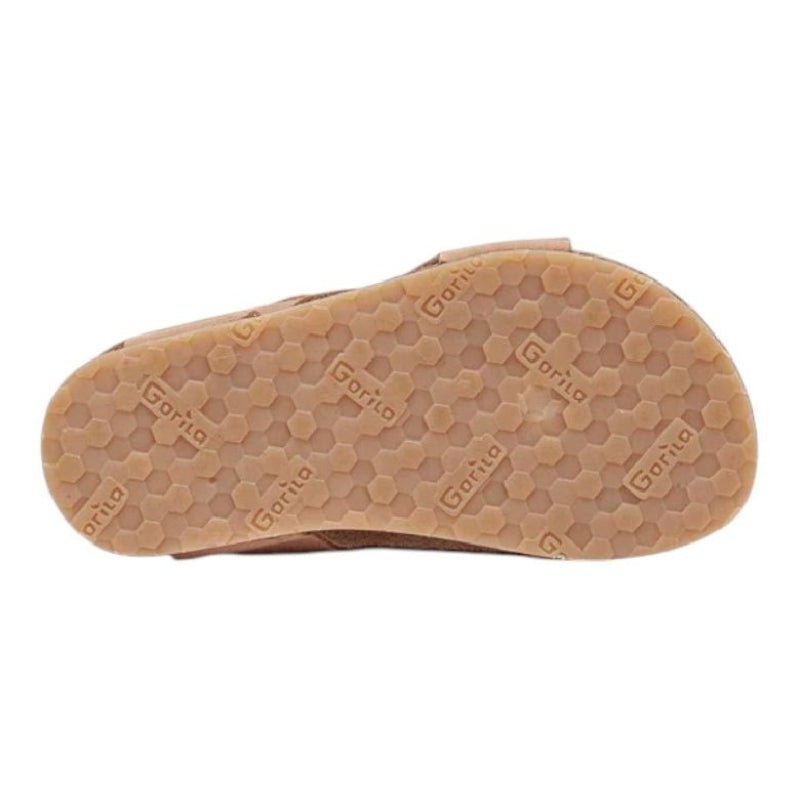 SANDALIA BAREFOOT ADULTO DOBLE TIRA CON VELCRO BIOS MARRÓN - GORILA - GARÓS