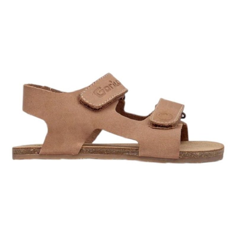 SANDALIA BAREFOOT ADULTO DOBLE TIRA CON VELCRO BIOS MARRÓN - GORILA - GARÓS