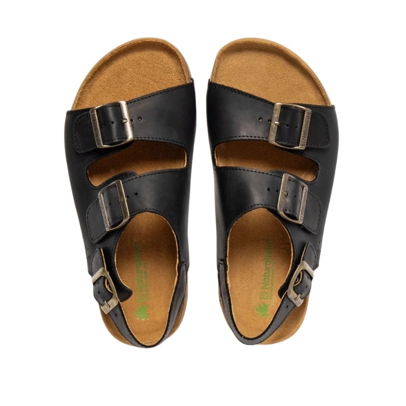 SANDALIA BAREFOOT ADULTO N6001 HORIZON ARIZONA PIEL NEGRA- EL NATURALISTA - GARÓS