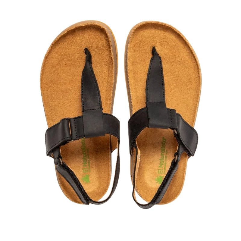SANDALIA BAREFOOT ADULTO N6004 HORIZON ARIZONA PIEL NEGRA- EL NATURALISTA - GARÓS