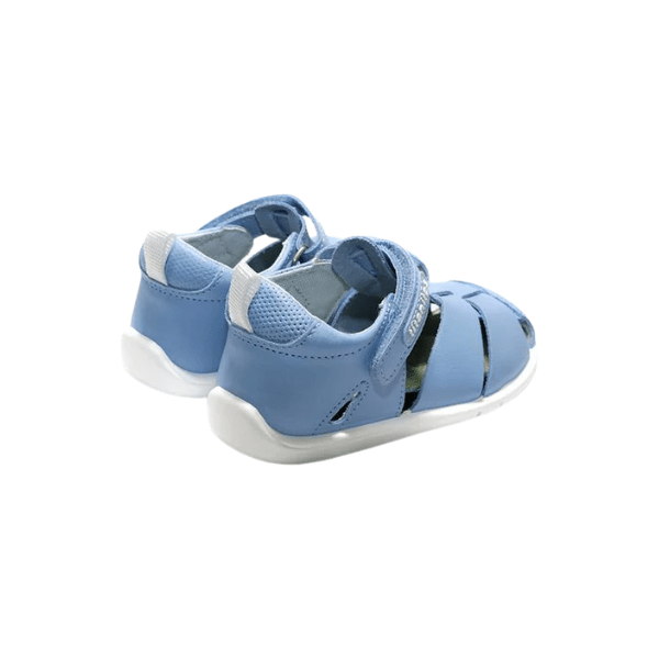SANDALIA BAREFOOT B500 ERIC TITANITOS PIEL LAVABLE CELESTE - GARÓS
