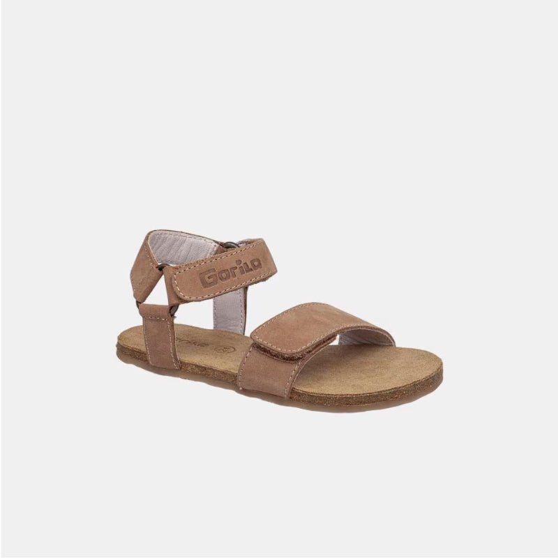SANDALIA BAREFOOT CON VELCRO BIOS MARRÓN (T.24 - 38) - GORILA - GARÓS
