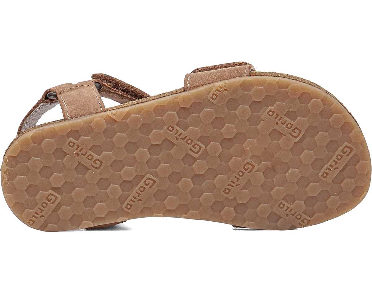 SANDALIA BAREFOOT CON VELCRO BIOS MARRÓN (T.24 - 38) - GORILA - GARÓS
